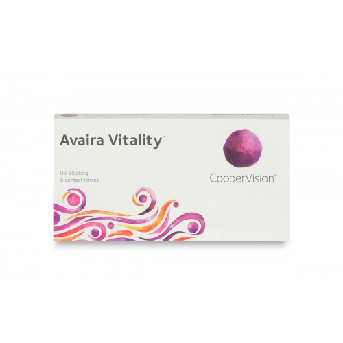 CooperVision Avaira Vitality (6er Packung) Monatslinsen (0.25 dpt & BC 8.4) mit UV-Schutz