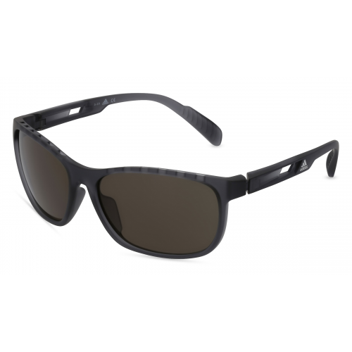 Adidas SP0014 Herren-Sonnenbrille Vollrand Oval Kunststoff-Gestell, grau