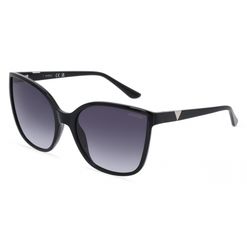 Guess GU7748 Damen-Sonnenbrille Vollrand Butterfly Kunststoff-Gestell, schwarz