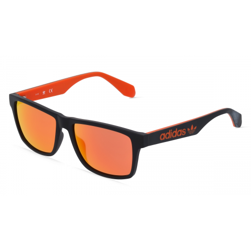 Adidas Originals OR0024 Herren-Sonnenbrille Vollrand Eckig Kunststoff-Gestell, schwarz