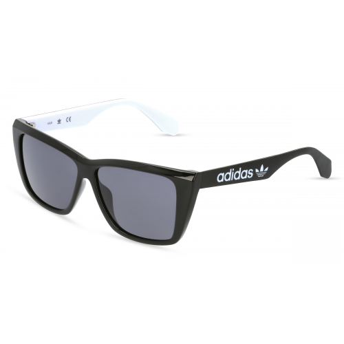 Adidas Originals OR0026 Unisex-Sonnenbrille Vollrand Eckig Kunststoff-Gestell, schwarz