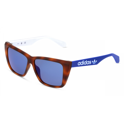 Adidas Originals OR0026 Unisex-Sonnenbrille Vollrand Eckig Kunststoff-Gestell, braun