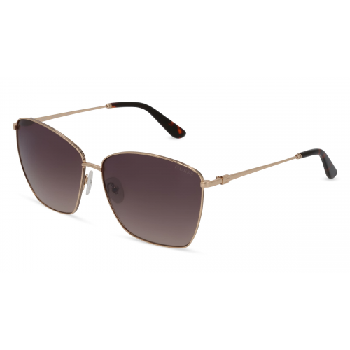 Guess GU7745 Damen-Sonnenbrille Vollrand Butterfly Metall-Gestell, gold