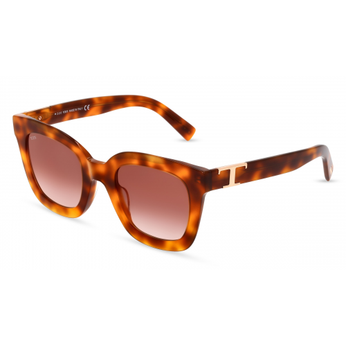 Tod's TO0301 Damen-Sonnenbrille Vollrand Butterfly Kunststoff-Gestell, braun