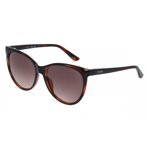 Guess GU7778 Damen-Sonnenbrille Vollrand Butterfly Kunststoff-Gestell, braun