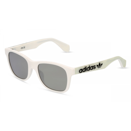 Adidas Originals OR0060 Herren-Sonnenbrille Vollrand Eckig Kunststoff-Gestell, weiß