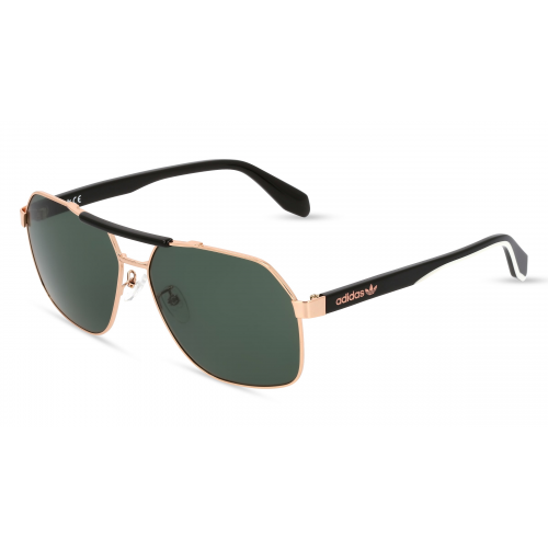 Adidas Originals OR0064 Herren-Sonnenbrille Vollrand Eckig Metall-Gestell, gold