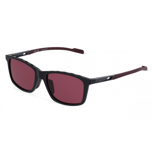 Adidas SP0052 Herren-Sonnenbrille Vollrand Eckig Kunststoff-Gestell, schwarz