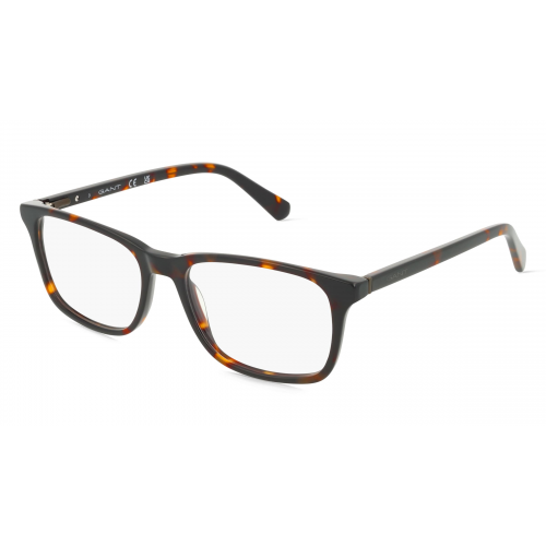 Gant GA3248 Unisex-Brille inkl. Gläser Vollrand Rechteckig Kunststoff-Gestell 54mm/17mm/145mm, braun