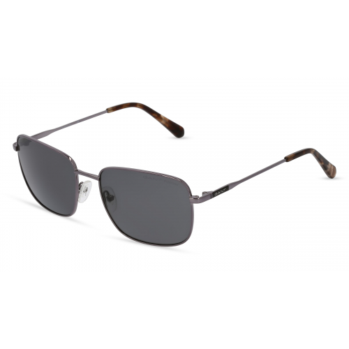 Gant GA7210 Herren-Sonnenbrille Vollrand Eckig Metall-Gestell, grau