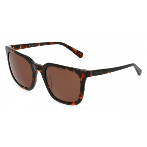 Gant GA7213 Damen-Sonnenbrille Vollrand Eckig Kunststoff-Gestell, braun