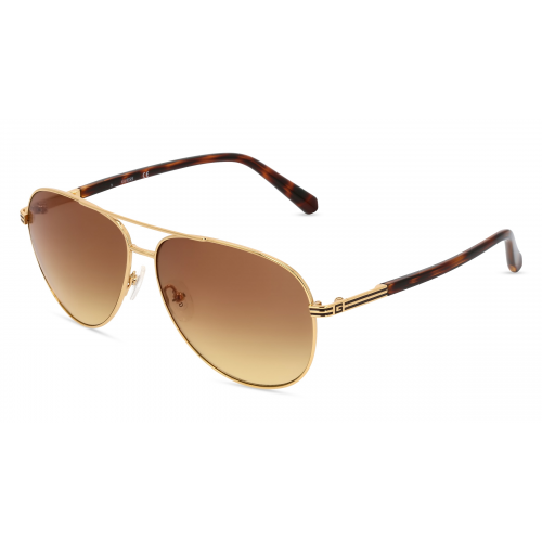 Guess GU00043 Unisex-Sonnenbrille Vollrand Pilot Metall-Gestell, gold