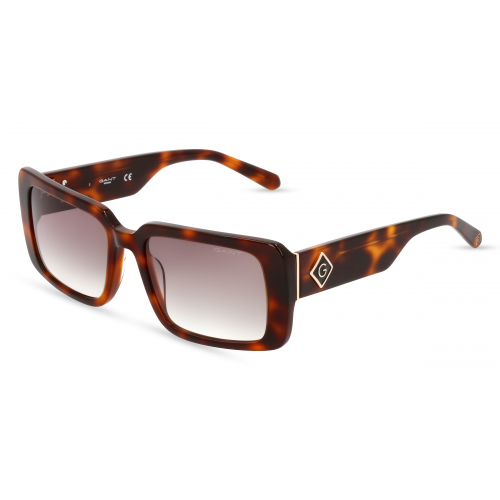 Gant GA8088 Damen-Sonnenbrille Vollrand Eckig Kunststoff-Gestell, braun