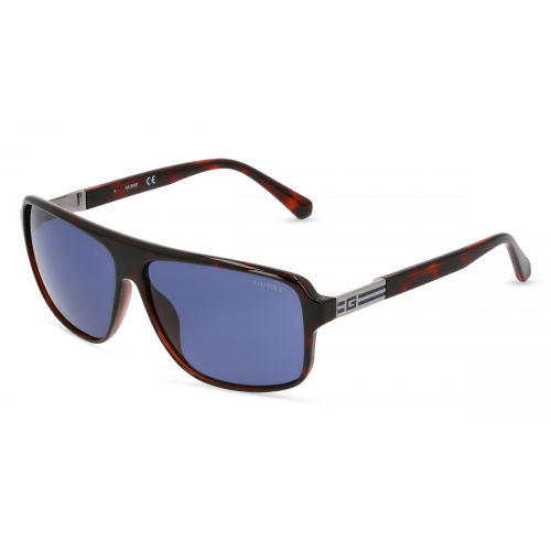 Guess GU00038 Herren-Sonnenbrille Vollrand Eckig Kunststoff-Gestell, schwarz