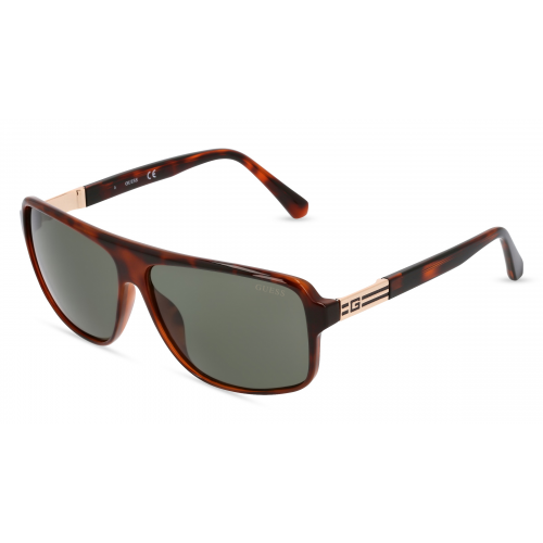 Guess GU00038 Herren-Sonnenbrille Vollrand Eckig Kunststoff-Gestell, braun