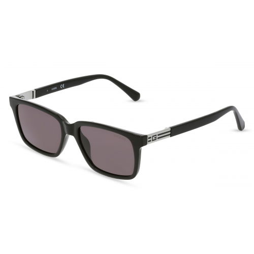 Guess GU00041 Herren-Sonnenbrille Vollrand Eckig Kunststoff-Gestell, schwarz