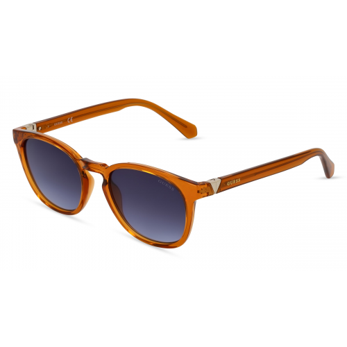 Guess GU00045 Herren-Sonnenbrille Vollrand Eckig Kunststoff-Gestell, orange