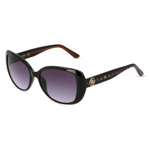 Guess GU7822 Damen-Sonnenbrille Vollrand Oval Kunststoff-Gestell, schwarz