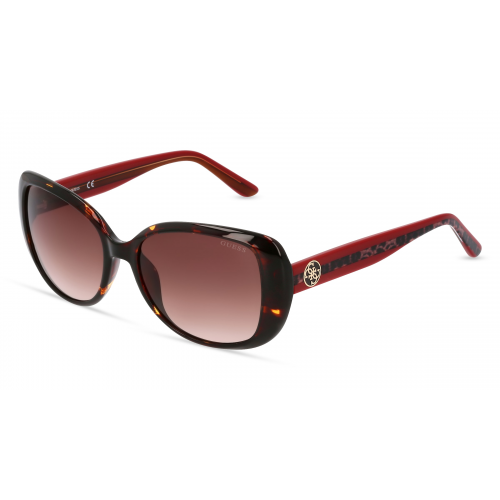 Guess GU7822 Damen-Sonnenbrille Vollrand Oval Kunststoff-Gestell, braun