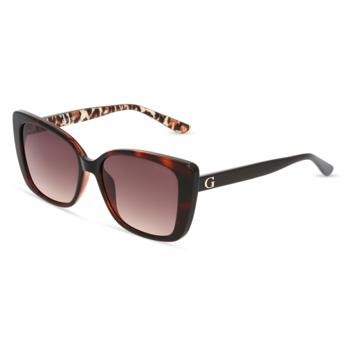 Guess GU7829 Damen-Sonnenbrille Vollrand Butterfly Kunststoff-Gestell, braun