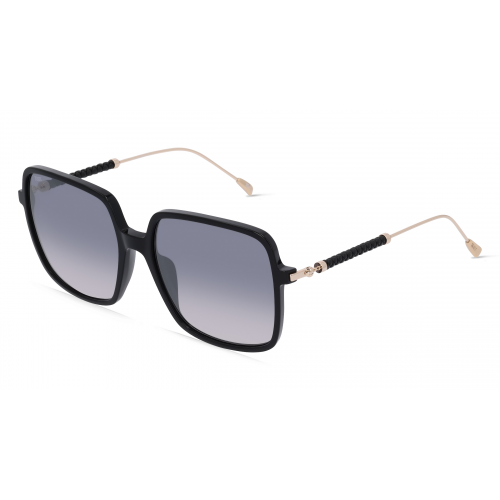 Tod's TO0321 Damen-Sonnenbrille Vollrand Eckig Kunststoff-Gestell, schwarz