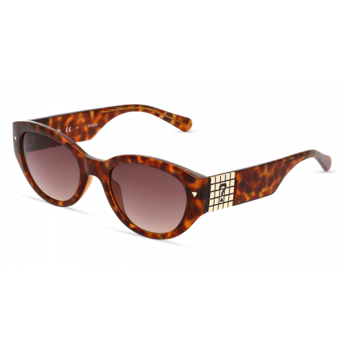 Guess GU8241 Damen-Sonnenbrille Vollrand Oval Kunststoff-Gestell, braun