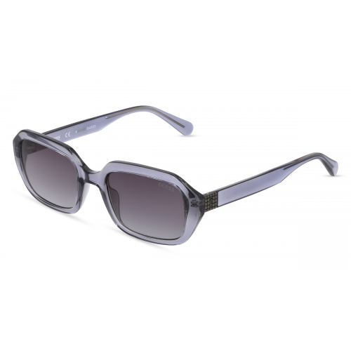 Guess GU8244 Damen-Sonnenbrille Vollrand Eckig Kunststoff-Gestell, grau