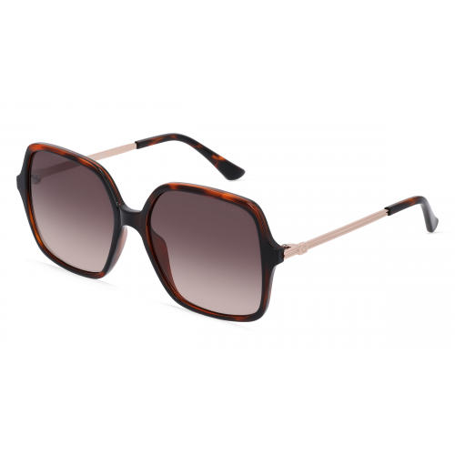 Guess GU7845 Damen-Sonnenbrille Vollrand Eckig Kunststoff-Gestell, braun