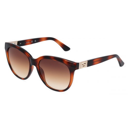 Guess GU7850 Damen-Sonnenbrille Vollrand Butterfly Kunststoff-Gestell, braun