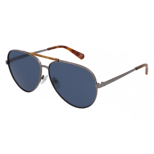 Guess GU5209 Unisex-Sonnenbrille Vollrand Pilot Metall-Gestell, grau