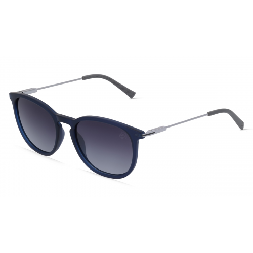 Timberland TB9291-H Herren-Sonnenbrille Vollrand Panto Kunststoff-Gestell, blau