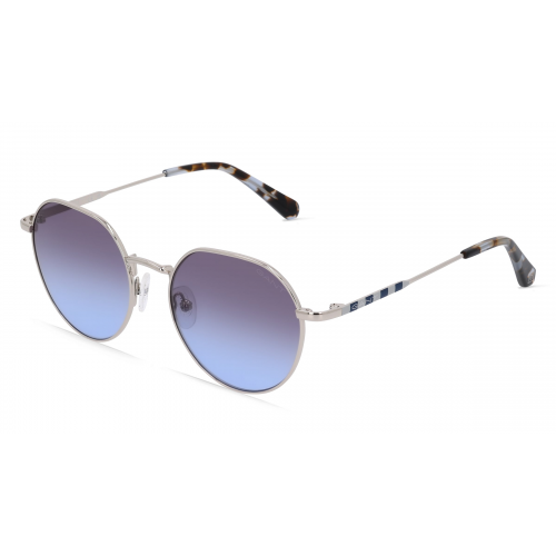 Gant GA8090 Unisex-Sonnenbrille Vollrand Rund Metall-Gestell, silber