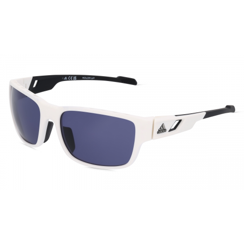 Adidas SP0069 Unisex-Sonnenbrille Vollrand Eckig Kunststoff-Gestell, weiß