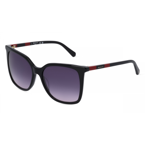 Gant GA8093 Damen-Sonnenbrille Vollrand Eckig Kunststoff-Gestell, schwarz