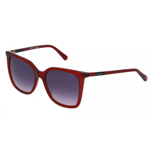 Gant GA8093 Damen-Sonnenbrille Vollrand Eckig Kunststoff-Gestell, rot