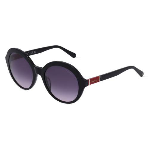 Gant GA8094 Damen-Sonnenbrille Vollrand Rund Kunststoff-Gestell, schwarz