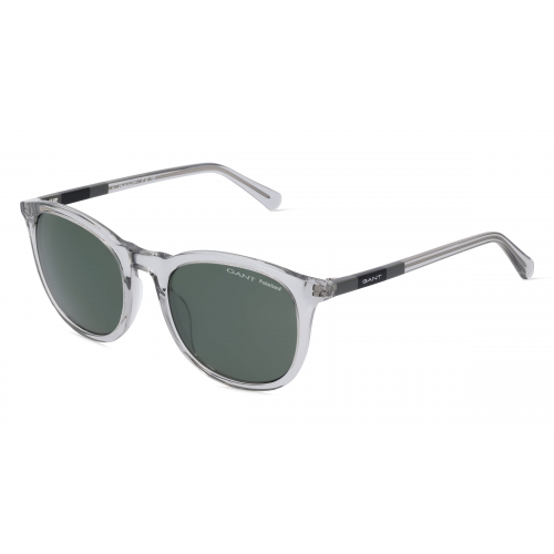 Gant GA7220 Unisex-Sonnenbrille Vollrand Panto Kunststoff-Gestell, grau