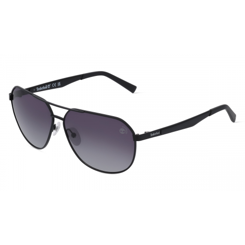 Timberland TB9298 Herren-Sonnenbrille Vollrand Pilot Metall-Gestell, schwarz