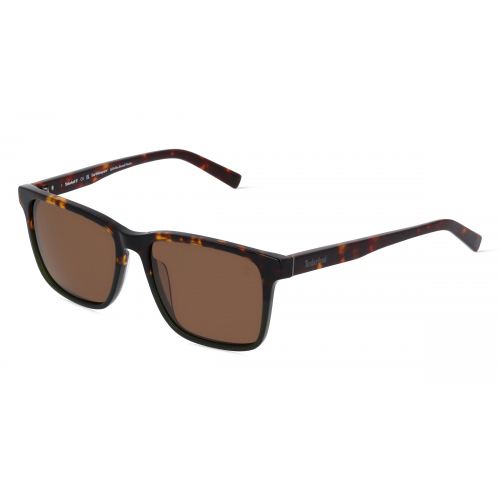 Timberland TB9306 Herren-Sonnenbrille Vollrand Eckig Kunststoff-Gestell, braun