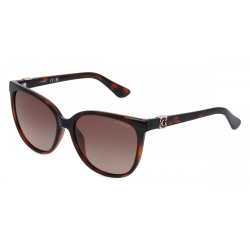 Guess GU7864 Damen-Sonnenbrille Vollrand Butterfly Kunststoff-Gestell, braun