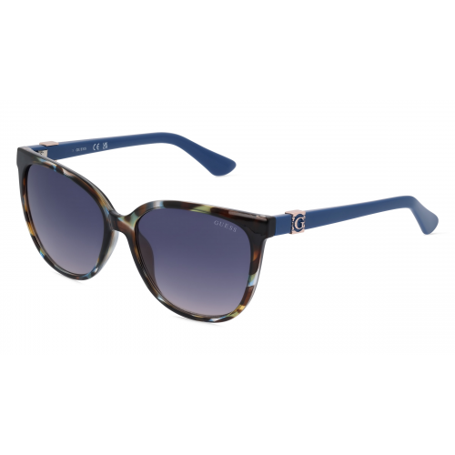 Guess GU7864 Damen-Sonnenbrille Vollrand Butterfly Kunststoff-Gestell, braun