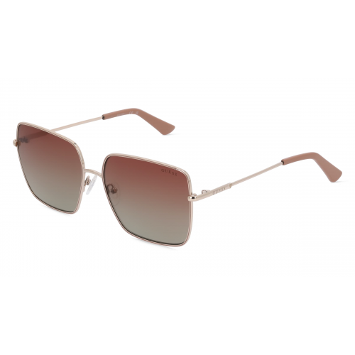 Guess GU7866 Damen-Sonnenbrille Vollrand Eckig Metall-Gestell, gold