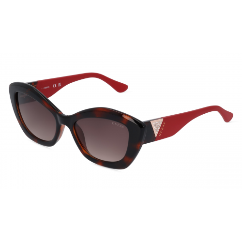 Guess GU7868 Damen-Sonnenbrille Vollrand Butterfly Kunststoff-Gestell, braun