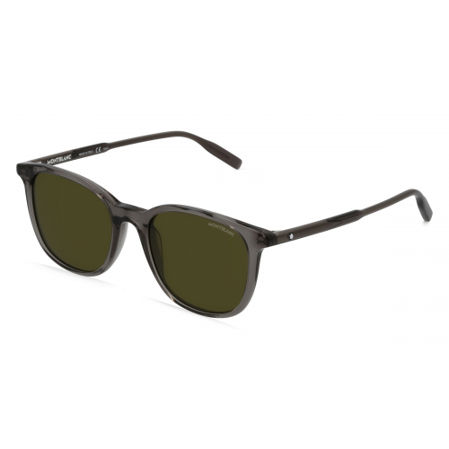 Montblanc MB0006S Unisex-Sonnenbrille Vollrand Eckig Kunststoff-Gestell, grau