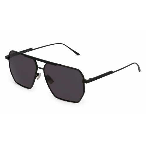 Bottega Veneta BV1012S Herren-Sonnenbrille Vollrand Pilot Metall-Gestell, schwarz