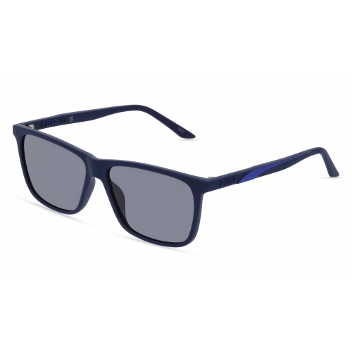 Puma PU0322S Herren-Sonnenbrille Vollrand Eckig Kunststoff-Gestell, blau