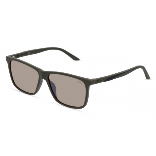 Puma PU0322S Herren-Sonnenbrille Vollrand Eckig Kunststoff-Gestell, grün