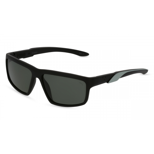 Puma PU0324S Herren-Sonnenbrille Vollrand Eckig Kunststoff-Gestell, schwarz