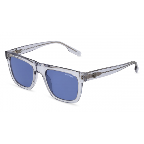 Montblanc MB0176S Herren-Sonnenbrille Vollrand Eckig Kunststoff-Gestell, grau