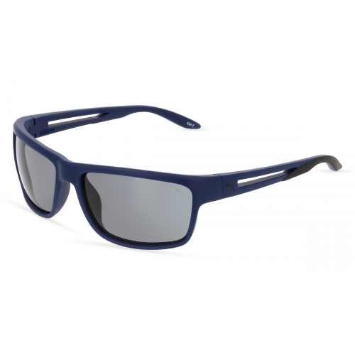 Puma PU0353S Herren-Sonnenbrille Vollrand Eckig Kunststoff-Gestell, blau